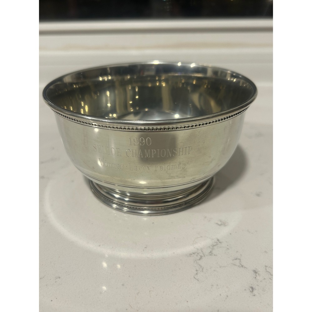Salisbury Pewters 5.5"‎ Award Bowl Engraved